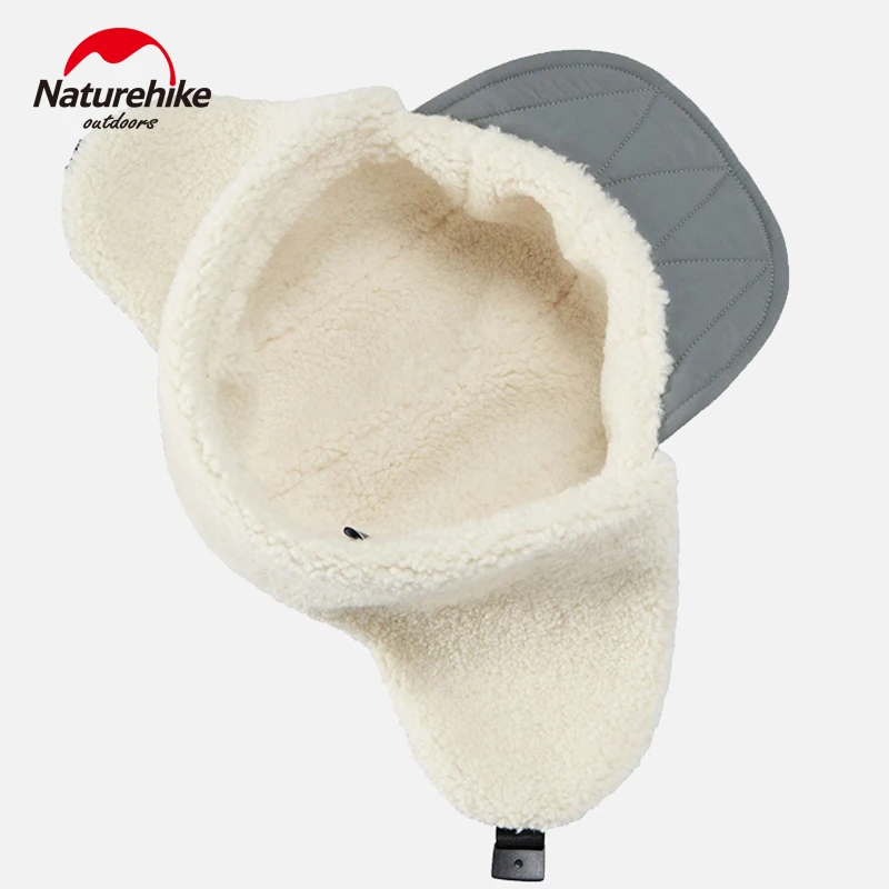 Naturehike Winter Camping Hat Berber Fleece Flying Cap Warm Aviator Pilot Hat Thermal Artificial Lamb Down Cap Women Men Hiking