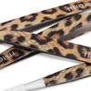 1Pcs Leopard Lash Tweezers Stainless Steel Superhard Tweezer 3D Volume Accurate Anti-Static Eyelash Extension Clip 3