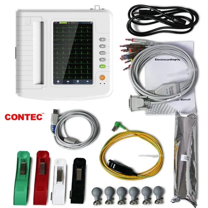 

CONTEC Touch 12 channel ECG Machine EKG Electrocardiograph Software Interpretation USB ECG1212G