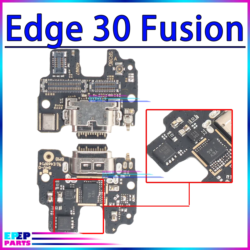 USB Dock Connector Fast Port for Motorola Moto Edge 20 30 X30 S30 + 2020 2021 2022Fusion Lite Pro Neo Ultra Charging Board