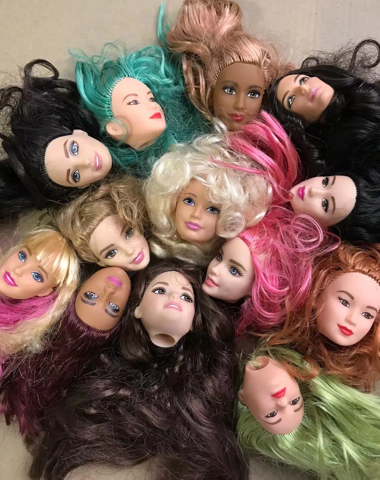 Cara rara Boneca Cabeças para Menina, Boneca Figura Brinquedos