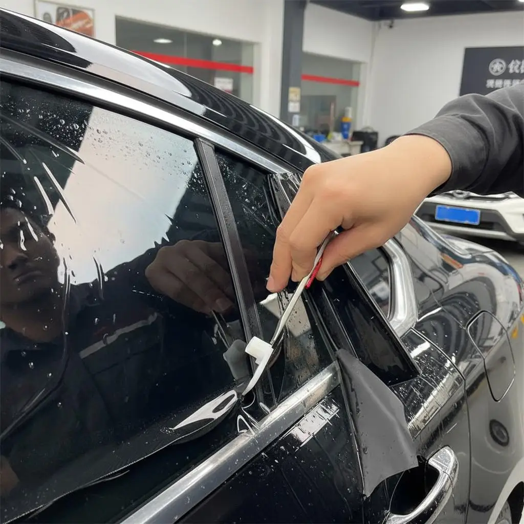 Guarnizione Protettiva Professionale per Taglio Pellicole Auto, Strumento Anti-Graffio per Protezione Vetri, Distanziatore di Sicurezza per Applicazione Pellicole Auto
