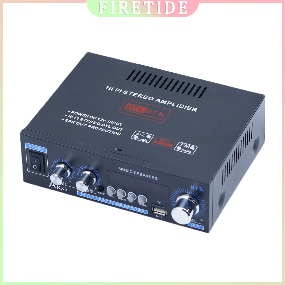 AK35 디지털 파워 앰프, 블루투스 카드 삽입, USB 플래시 드라이브, 2채널..