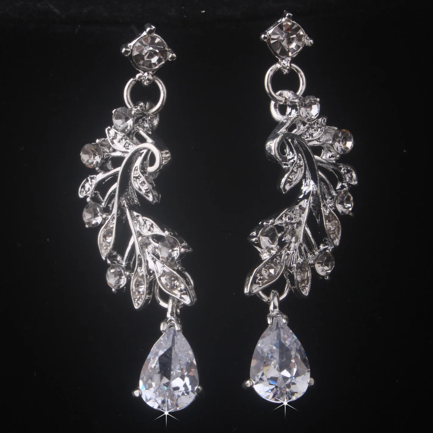 Bridal Accessories Women's Fashion Simple Necklace Earring Set Exquisite Wedding Dress Accessories Wedding Party Fashion Birthda - 3