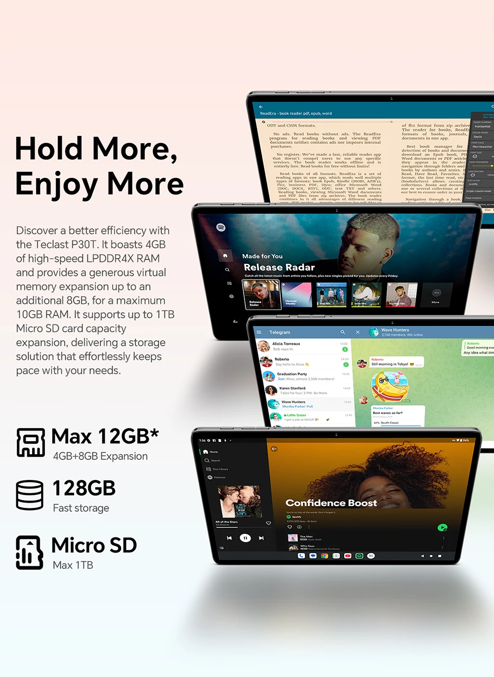 Cuffie incluse nel bundle della custodia Teclast P30T