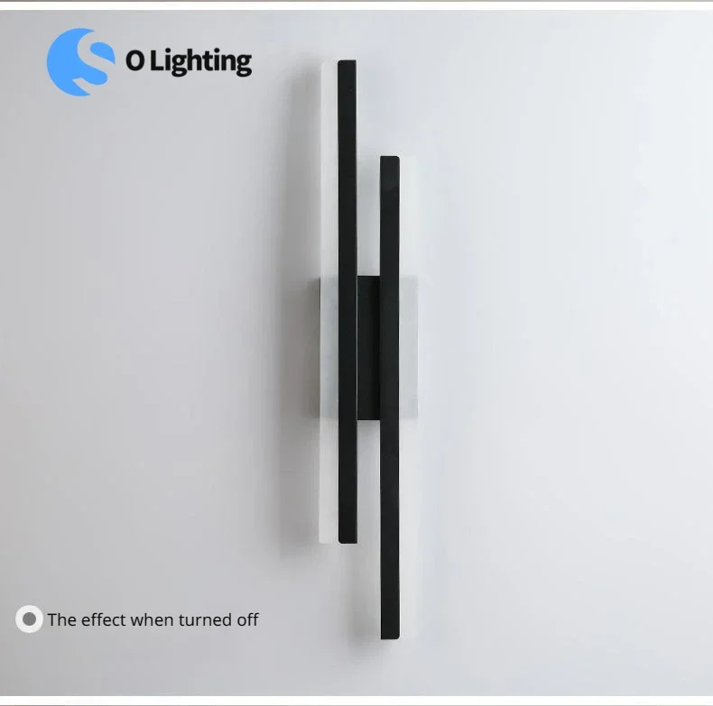 

Dimmable Minimalist Background Wall Light Tricolor LED for Living Room Hotel Foyer Bedroom