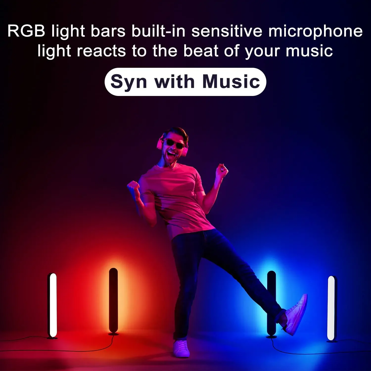 USB LED Pickup Night Light Strip RGB Lamp WIFI Tuya Music Rhythm TV Ambient Light For Gaming Room Beside Table Decor