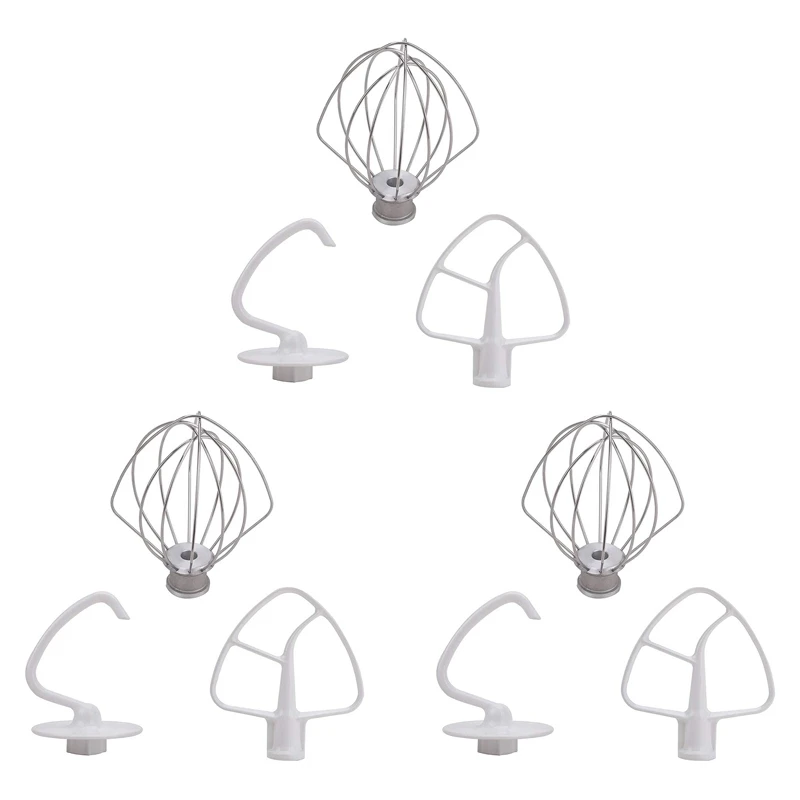 8X Wire Whip Attachment For Tilt-Head Stand Mixer For Kitchenaid K5AWW 5  Quart KSM50, KSM5