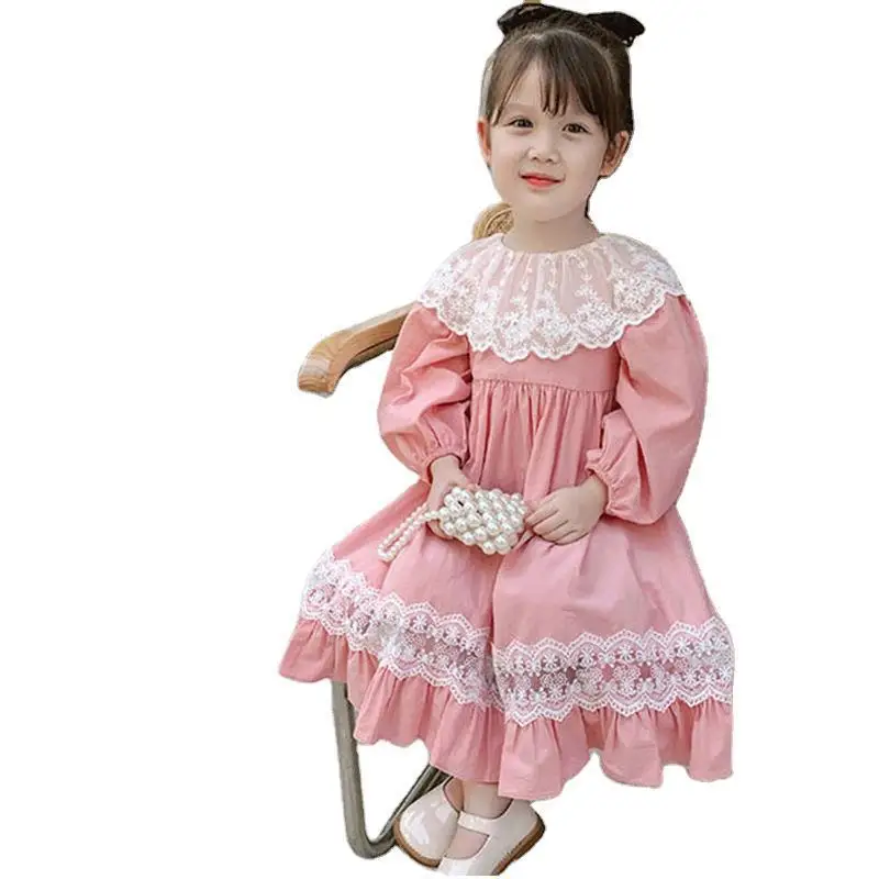 chinese dress ladies Girls' Korean Style Lace Princess Dress
