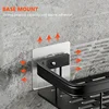 Bathroom Storage Rack No Drill Shelves Wall Mount Corner Shelf Shower Holder For WC Shampoo Organizer Bathroom Accessories 4
