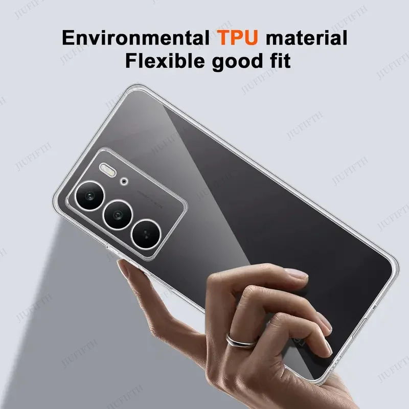 Ultra Thin Clear Soft TPU Shockproof Phone Case with Camera Protection