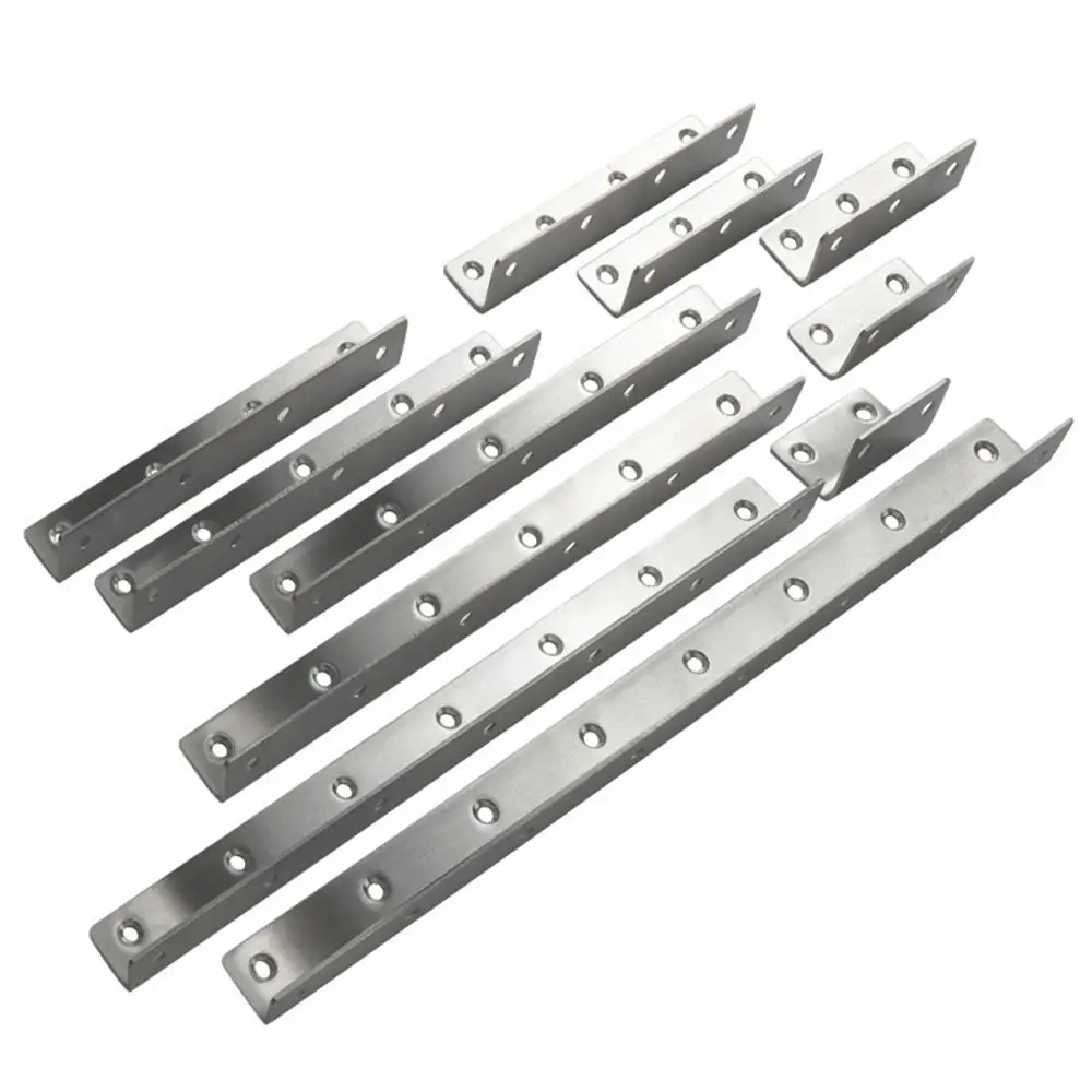 Reinforcement Stainless Steel Angle Corner Code L Shape Thicken Extended Brackets Stand 90 Degree Furniture Hardware