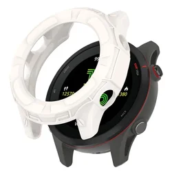 Premium Silicone Protective Case for GPS Sport Watches - Enhanced Durability and Style (White)
