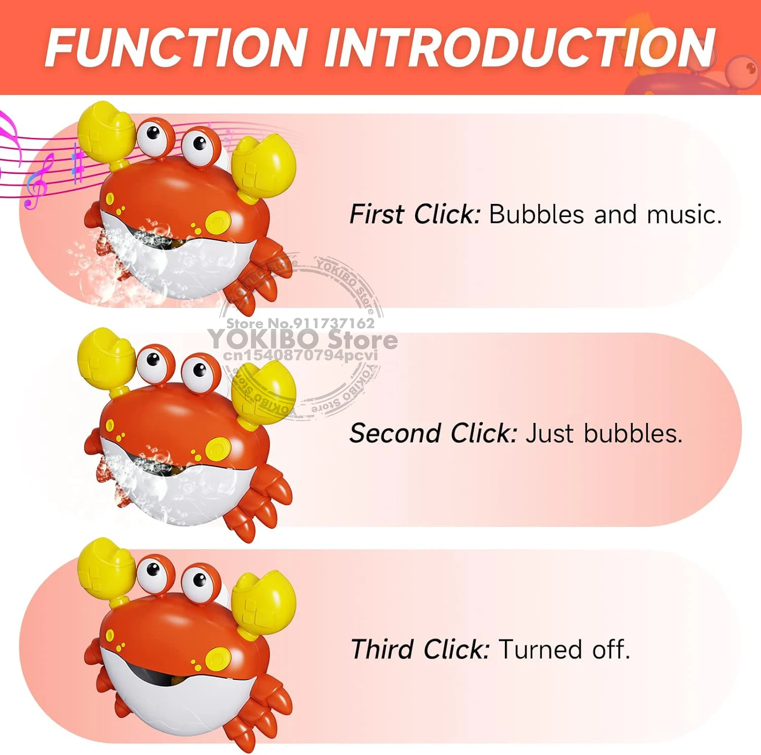 Baby Bath Toys Bubble Machine Crabs Frog Music Kids Bath Toy Bathtub Soap Automatic Bubble Maker Baby Bathroom Toy for Children