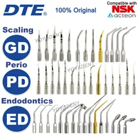 Woodpecker DTE Dental Ultrasonic Scaler Tips Periodontics Endodontics Scaling Tips Fit NSK SATELEC Scaler Handpiece Dental Tools 1