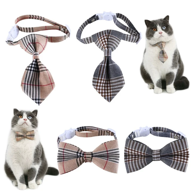 1pc Adjustable Plaid Cat Collar with Bow Tie - Adjustable Comfortable Collar, Perfect for Holiday Dress Up and Everyday Wear 1pc Adjustable Plaid Cat Collar with Bow Tie - Adjustable Comfortable Collar, Perfect for Holiday Dress Up and Everyday Wear