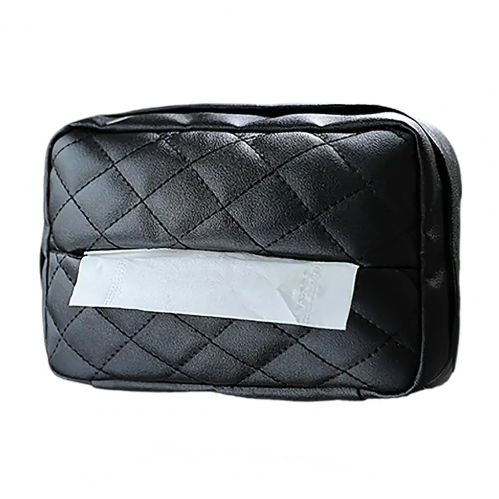 

Искусственная кожа, искусственная кожа, коробка для салфеток для автомобиля, стильные органайзеры для салфеток на заднем сиденье автомобиля, водонепроницаемый Органайзер из искусственной кожи для использования