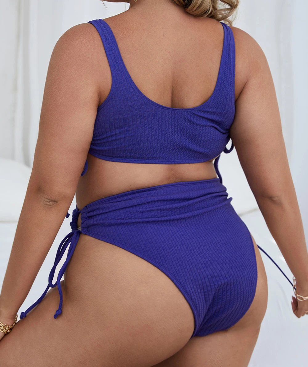 bathing suits 2022 New Sexy Plus Size Swimwear Women High Waist Swimsuit Female Bikini  Bathing Suit Summer Beach Wear Swim Lady 4XL Y0001 high leg bikini set