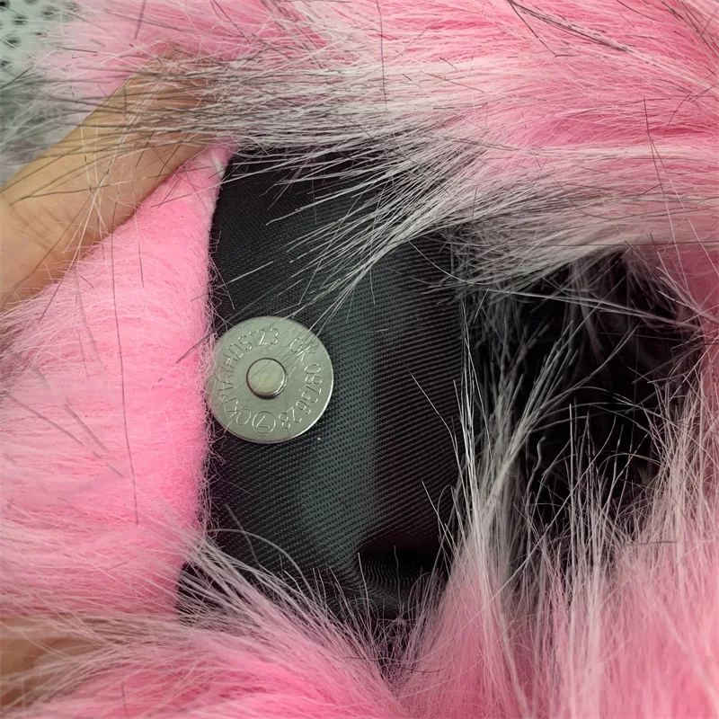 Bolso de mano estilo gótico punk de piel sintética de mapache con diseño de media luna, estilo Y2K, para mujer, estilo chic, estilo años 2000