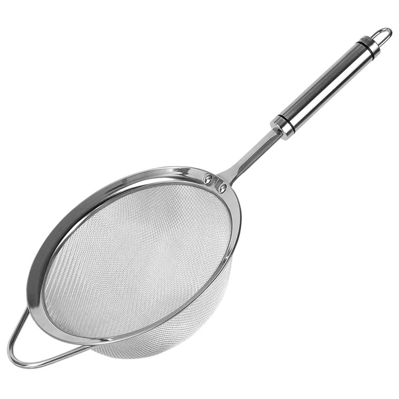 

Fine Mesh Strainer, 5.5 Inch 18/8 (304) Stainless Steel Fine Mesh Food Strainer Kitchen Colander With Sturdy Grip Handle