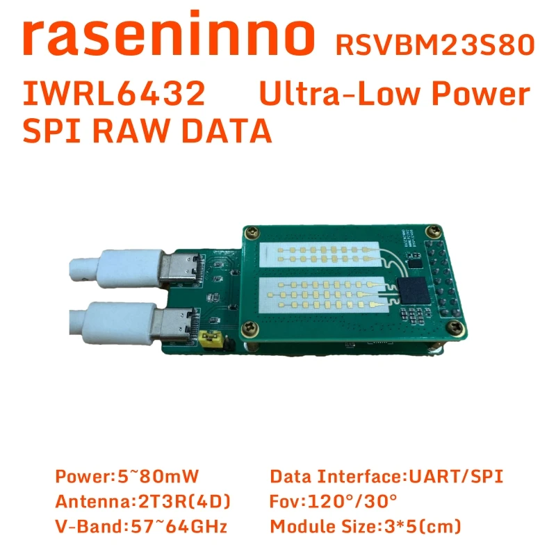 raseninno IWRL6432 SPI RAW DATA esp32 uart robotic Low Power RSVBM23S80 Doorbell People Presence Motion Tracking Smart Life Home