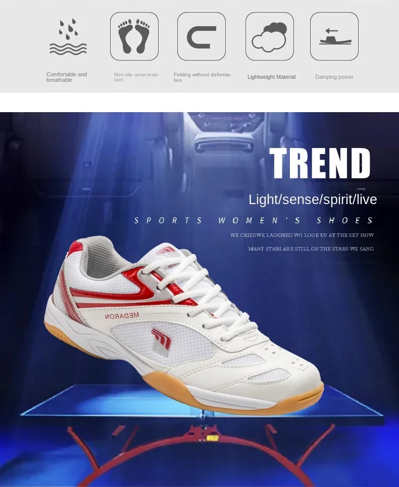 Description Picture 4 of itemNew Men's Table Tennis Shoes Outdoor Sports Shoes Training Shoes Couple Shoes