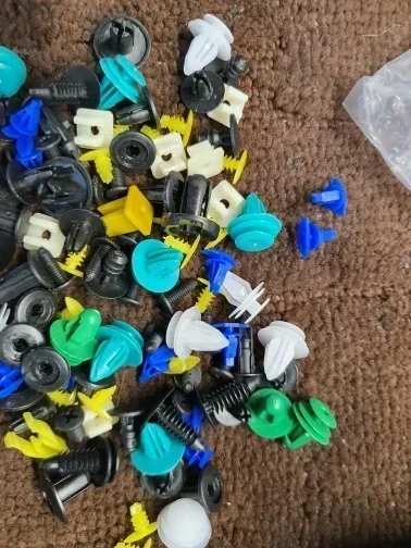 50-100pcs Auto Fastener Clips Vehicle Retainer Rivet Door Panel Fender Liner Bumper Fender Trim Plastic Mixed Car Clips