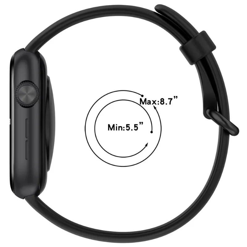 Silicone Replacement Watch Band - Unisex Sport Strap Bracelet Accessory