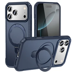 Étui avec support en métal magnétique élégant, compatible avec la charge sans fil