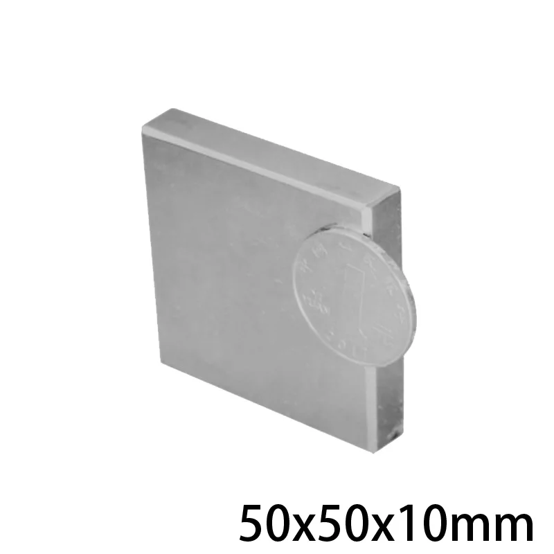 

1/2/3PCS 50x50x10 Big Thick Quadrate Permanent Magnets 50*50 mm Neodymium Magnet N35 50x50x10mm Strong Magnetic 50*50*10 mm