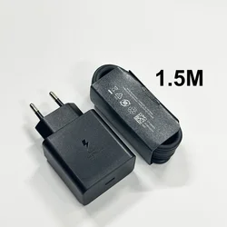 Samsung 60W Super Fast PD Type C Charger - Black 60W EU 1.5M