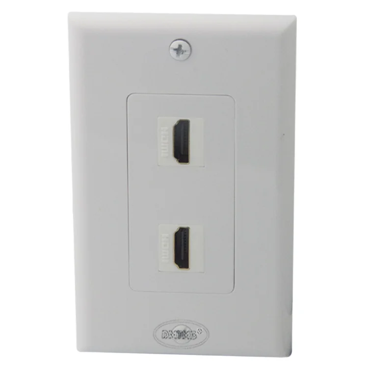 HDMI wall plate 2 X with female to female connector