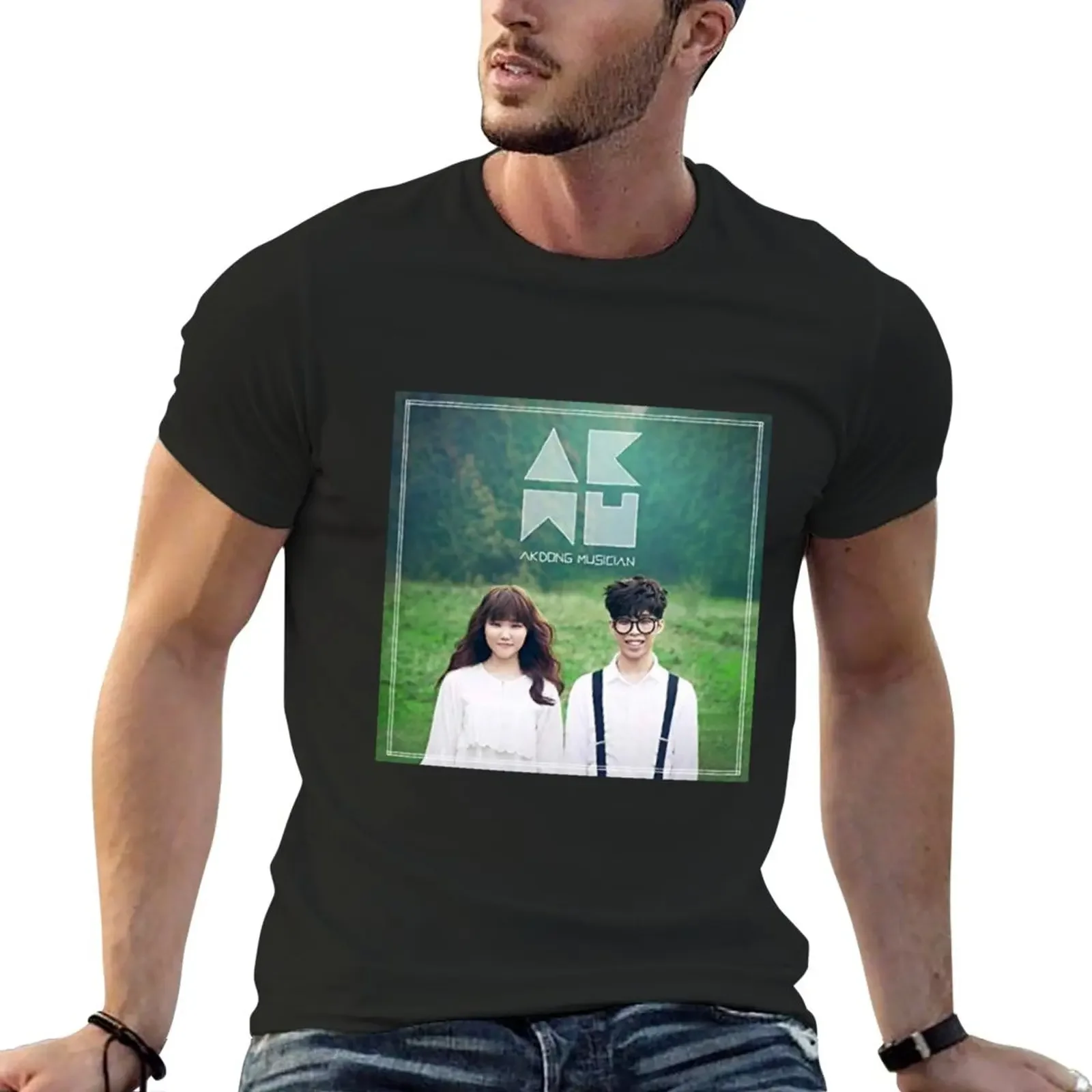 

Akmu Poster T-Shirt cute clothes blanks Men's t-shirts