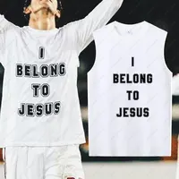 J'appartiens à jésus hommes gilet coton T-Shirt été mode décontracté sans manches gilet culturel T-Shirt hommes vêtements hauts 2