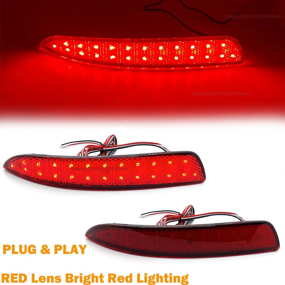 2X RED LEN LED Rear Brake Light For BMW E70 E71 X5 2007 2013 Tail Stop