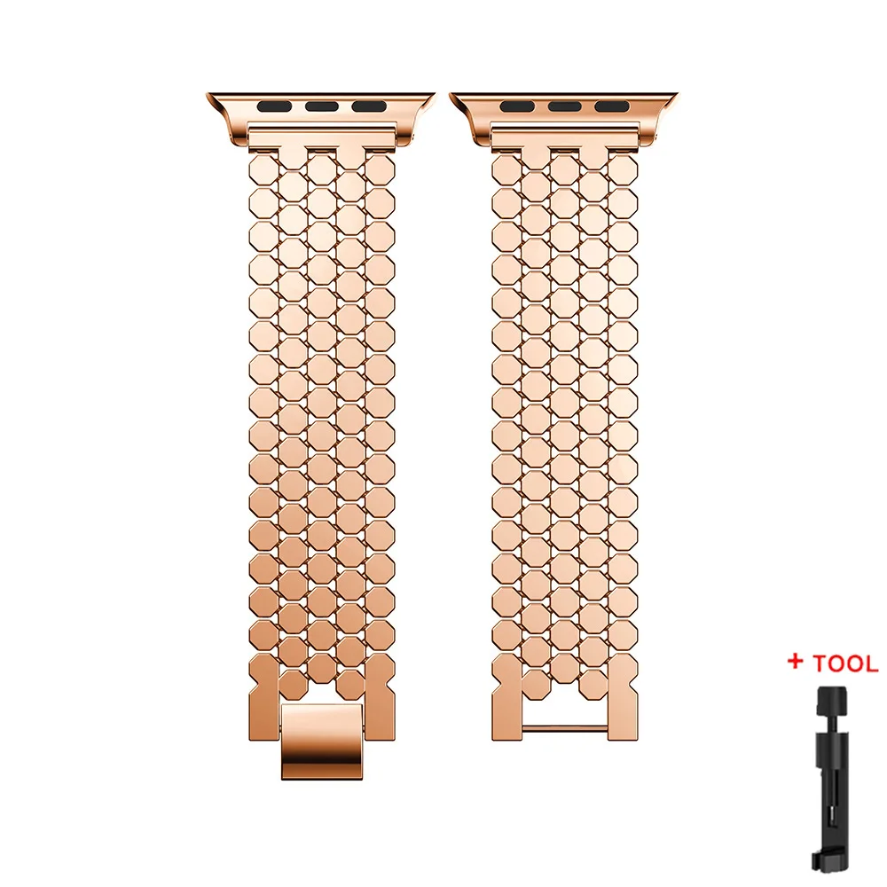 Elegant Metal Alloy Bracelet Strap