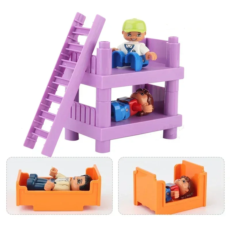 Deluxe Building Blocks Dollhouse Furniture Set – Creative Educational Toy