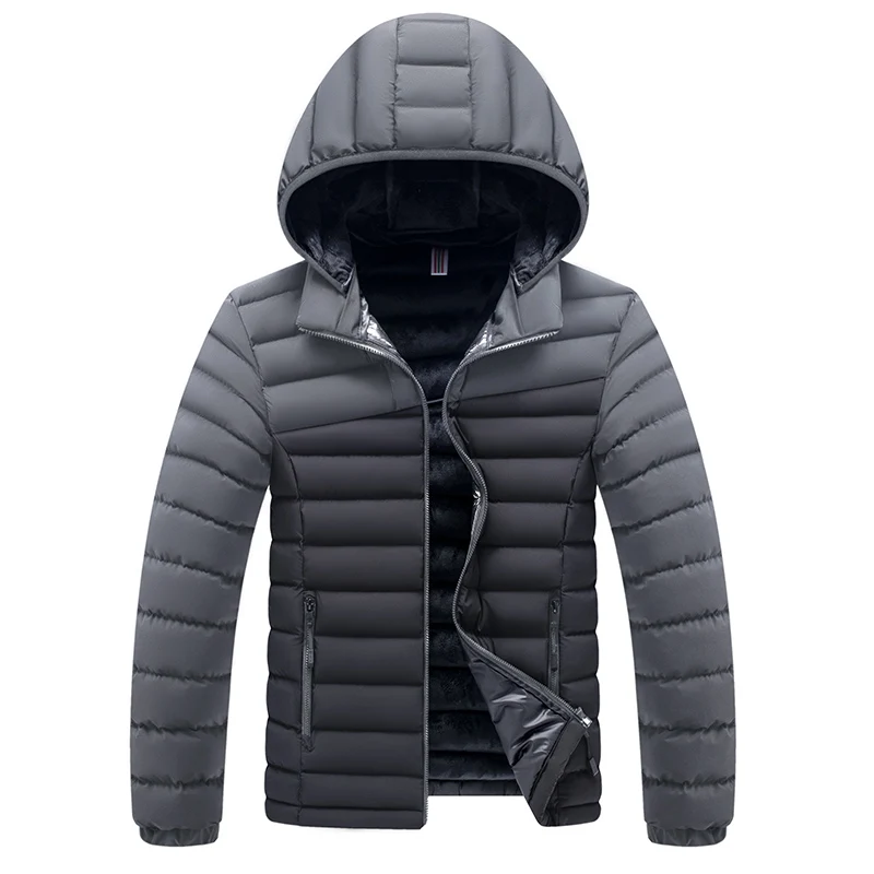 Male Puffer Jacket Winter Patchwork Thick Outdoor Windproof Waterproof Hooded Coat Parka Jackets Mens