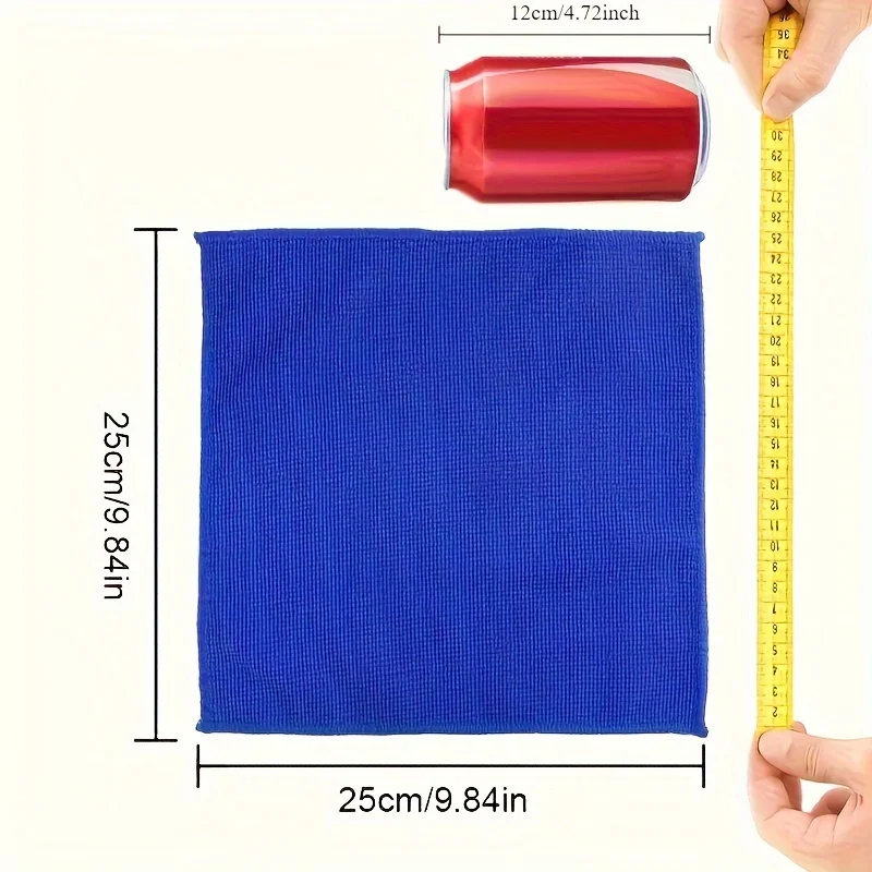 10PCS Car Towels, Household Kitchen Cleaning Cloths,Multifunctional Dishwashing Cloths,Car Cleaning Towels,Glass Cleaning Towels