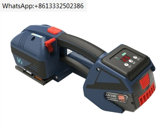 Batteria Pallet Strapper Cartone Fascia Di Plastica Reggiatrice Strumento Di Imballaggio Mattone Pp Pet Tenditore Impacchettatrice Reggiatrice Elettri