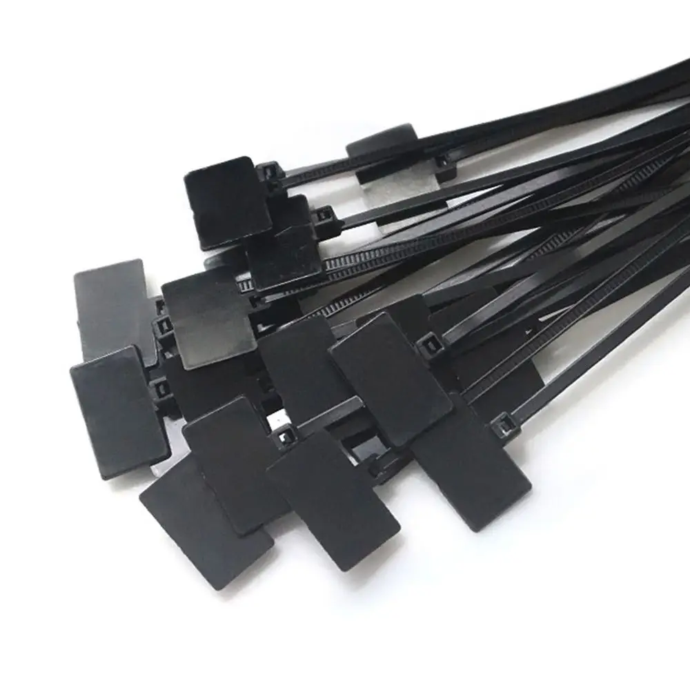 Description Picture 6 of item100Pcs Colorful Nylon Cable Ties Plastic Label Strapping Tape Easy Mark Tag Labels Self-locking Zip Ties Mesh Wire Marker Tools