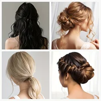 Outil accessoire pour cheveux moelleux, remplissage de Volume de cheveux, équipé de 20 pinces à cheveux et 50 pinces à cheveux en forme de U, coiffures de fixation 3
