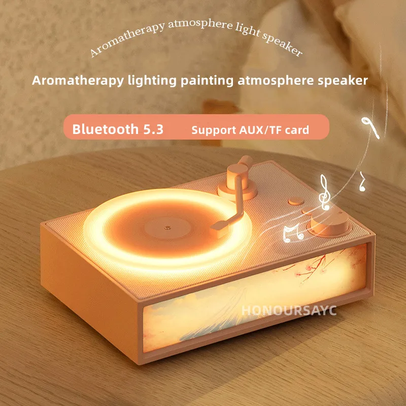 

Caixa De Som Portable Bluetooth Speakers Wireless Mini 360 Stereo Rotating Aromatherapy Machine Lighting Painting Sound Box