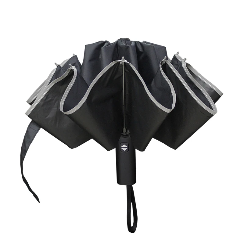 Ombrello Da Viaggio Pieghevole Nero Ombrello Automatico Antivento Portatile Da Viaggio Ombrello In Tessuto Impermeabile Ombrellone Damskie Rugrats