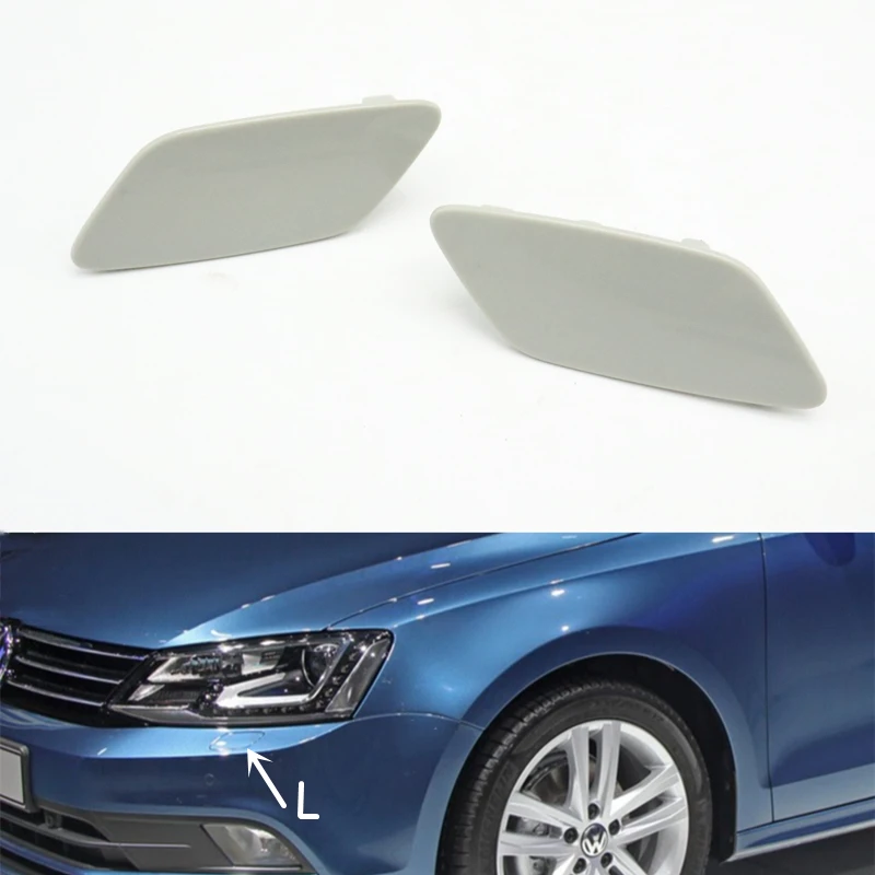 

For VW Jetta 2015 2016 2017 Front Headlight Washer Nozzle Cover Headlamp Cleaning Jet Cap Unpainted