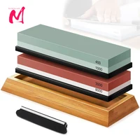 Sharpening Stone มีด Sharpener Professional Whetstone Dual ด้านข้างชุดบด Shapner น้ํา Wetstone อุปกรณ์ครัวเครื่องมือ 1