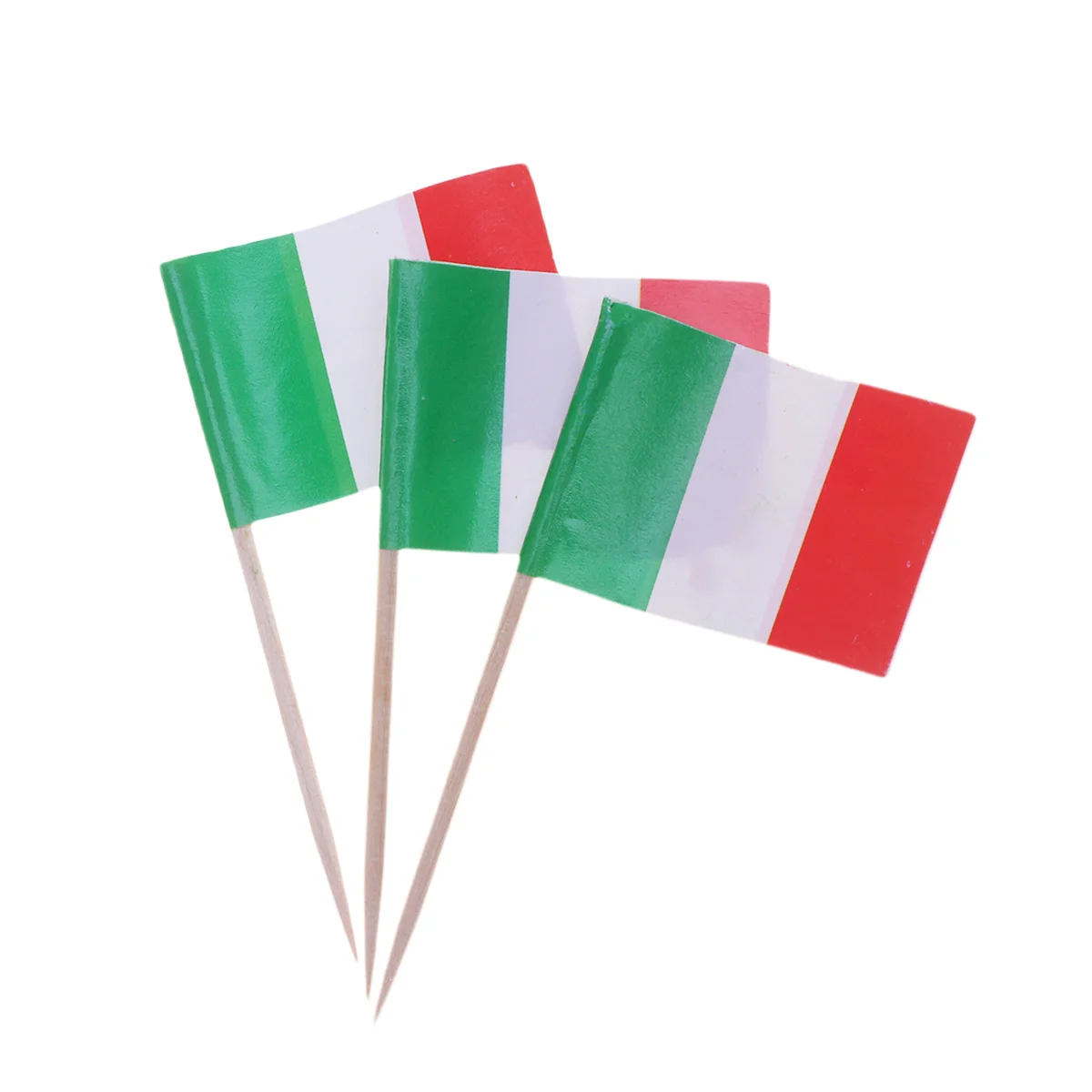 

Italy France Flag Shape Cake Topper Decorative Food Picks Cupcake Toppers Muffin Food Fruit Insert Festival Party Favors