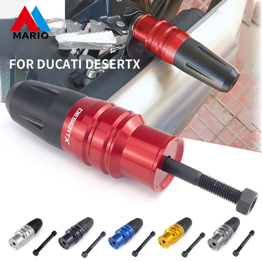 

Мотоцикл для Ducati desert X Desert -X, алюминиевый слайдер, Противоударная подушка, защита от падения, аксессуары для выхлопных газов