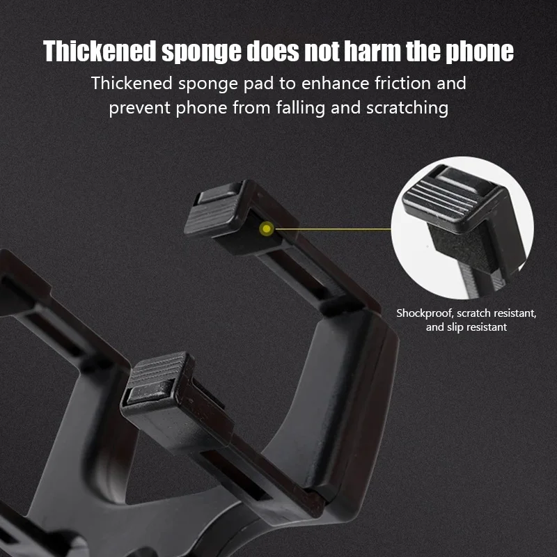 Car Phone Holder Rearview Mirror Mount Car Phone Bracket  Navigation GPS Stand 180° Rotatable Holder Car Cell Phone Support