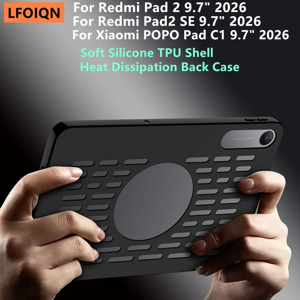 Premium Soft Silicone Tablet Cover with Heat Dissipation